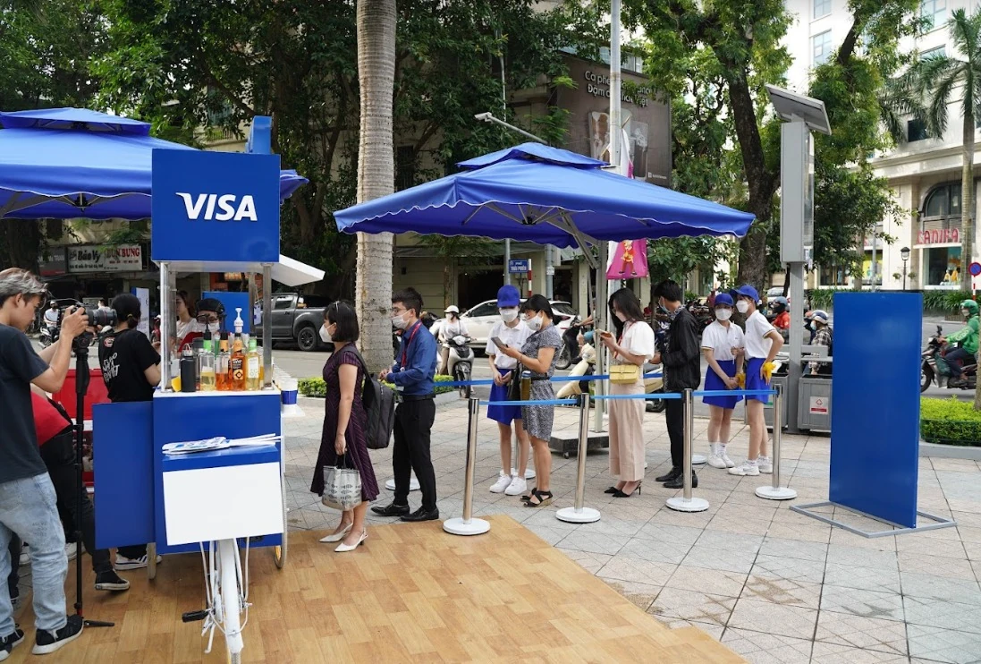 Khu vực đón khách và tương tác